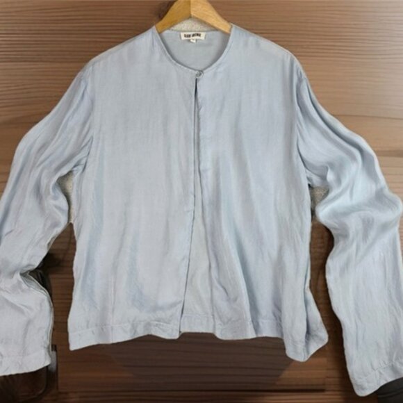 Djerf Avenue Dream Cardigan In Baby Blue - Picture 2 of 2